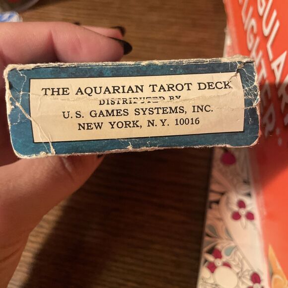Vintage 1970 The Fool Aquarian Tarot Cards 78 Piece Complete Set Cards - Picture 6 of 8